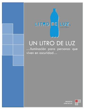 Proyecto Un Litro De Luz