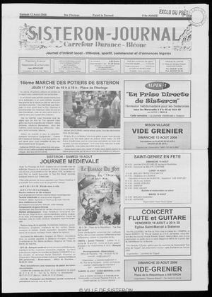 Le Sisteron Journal du 12/08/2006