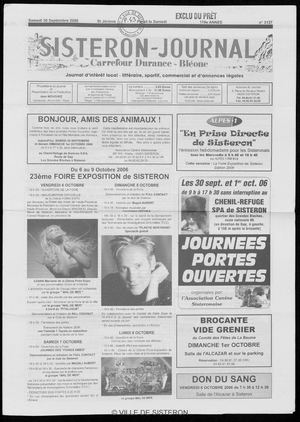 Le Sisteron Journal du 30/09/2006