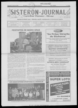 Le Sisteron Journal du 17/02/2007