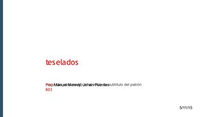 Teselados De Johan Puentes Y Manuel Monroy