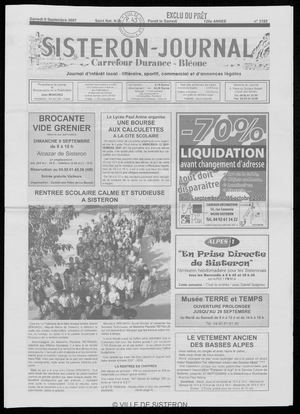 Le Sisteron Journal du 08/09/2007