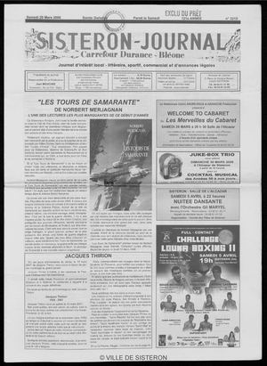 Le Sisteron Journal du 29/03/2008