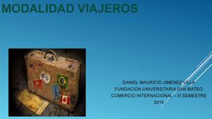 Modalidad Viajeros