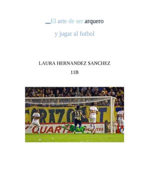 El Arte De Ser Arquero