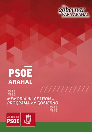 Memoria De Gestión Psoe Arahal