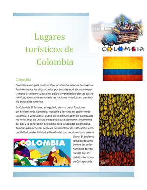 Lugares Turisticos De Colombia