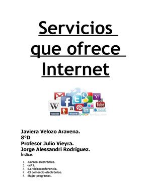 Servicios Que Ofrece Internet