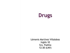 Presentacion de drogas (ingles)