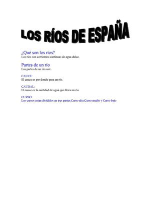 Qué Son Los Ríos