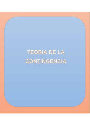 Teoria Contingencial