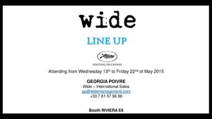 Wide Cannes Festival 2015 Line Up