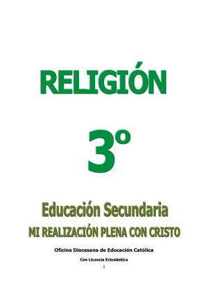 Educación Religiosa