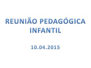 Fotos Reunião Pedagógica Abril 15 Infantil