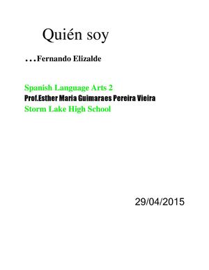 Quen Soy Fernando Elizalde