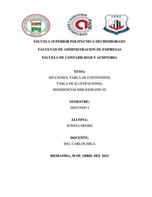 Tablas Y Secciones En Word