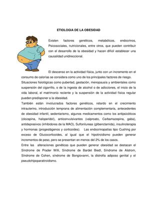 Etiologia De La Obesidad