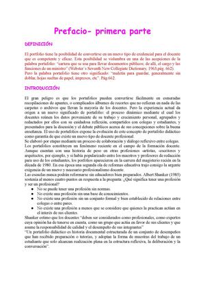 Reflexionando Sobre Los Porfolios En La Formación Docente