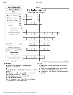 8ºb Kevin Y Dina Crucigrama