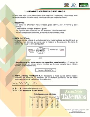 Unidadesquimicas De Masa 2015