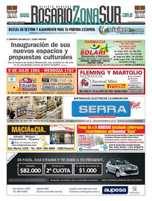 Periódico Rosario Zona Sur, edición Nro. 142, mayo 2015