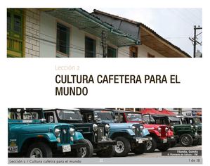 Cultura Cafetera Para El Mundo