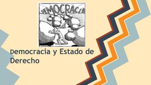 Democracia Y Estado De Derecho