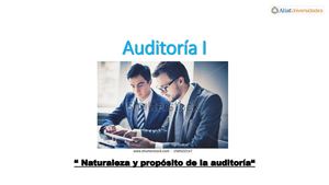 “ Naturaleza y propósito de la auditoría“