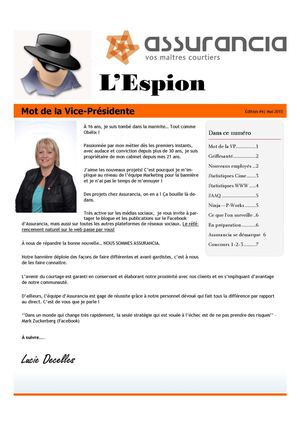 L'Espion, édition mai 2015