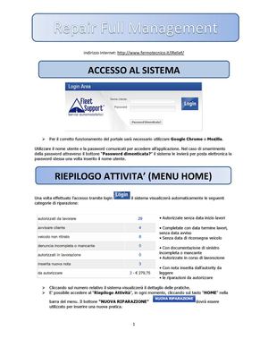 Manuale RFM Officina