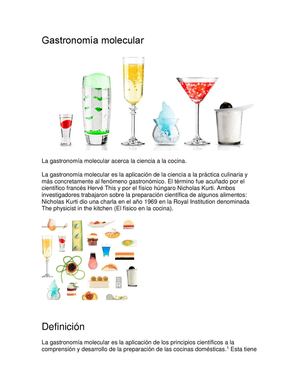 Gastronomía Molecular