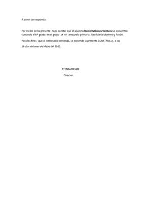 A Quien Corresponda Alvaro