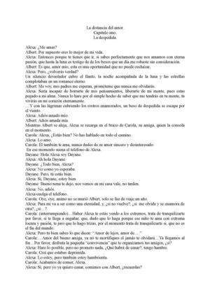 La Distancia Del Amor Cap. 1 Despedida