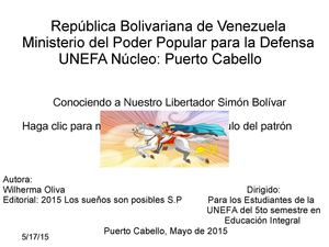 El Primer Viaje De Simón Bolívar