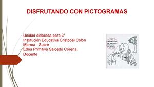 Actividades De Aplicación Con Pictogramas