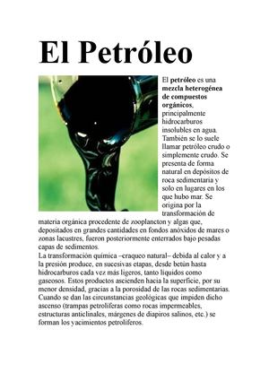 El Petróleo
