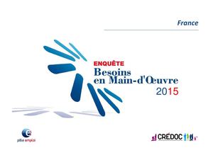 Enquête Bmo 2015 Rapport France
