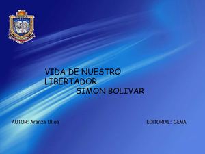 Libro Sobre Simón Bolívar