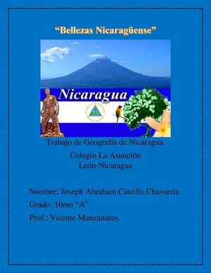 Flora y Fauna de Nicaragua.
