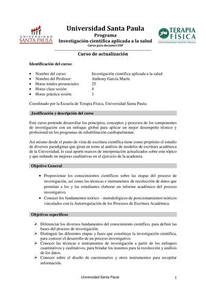 Investigación científica plicada Para Docentes Usp