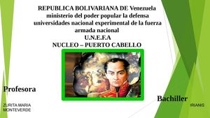 Nuestro Libertador Simón Bolivar