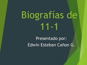 Biografías Del Grado 11 1