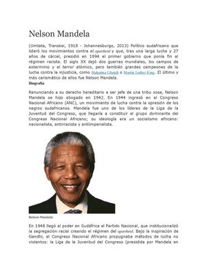 Nelson Mandela Mary Garcia 16
