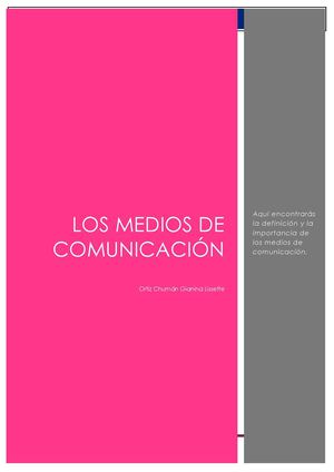 Los Medios De Comunicación