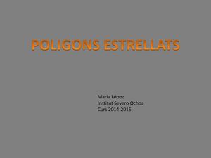 Poligons Estrellats