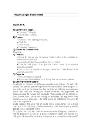 Juegos Tradicionales Aragón