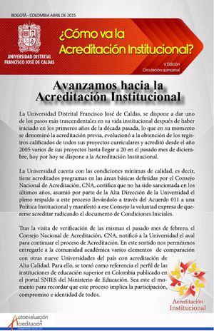 Boletin V Acreditación Institucional