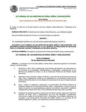 17 Ley Gral Derechos Niños Y Adolescentes