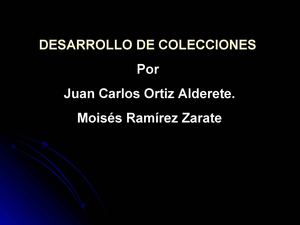 Proceso Del Desarrollo Colecciones