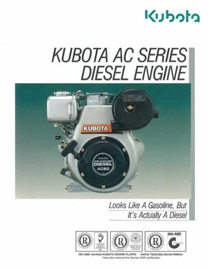 All Class Construction - Kubota AC Series Diesel Engine